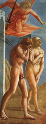 Adam a Eva vyhnany z raja